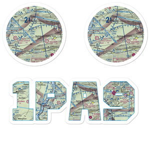 Schadels Airport (1PA9) VFR Sectional Sticker Pack