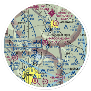 Napodano Airport (1PN1) VFR Sectional Sticker (20 mile)