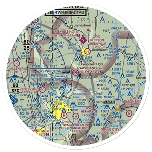 Napodano Airport (1PN1) VFR Sectional Sticker (30 mile)