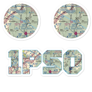 Ickes Airport (1PS0) VFR Sectional Sticker Pack