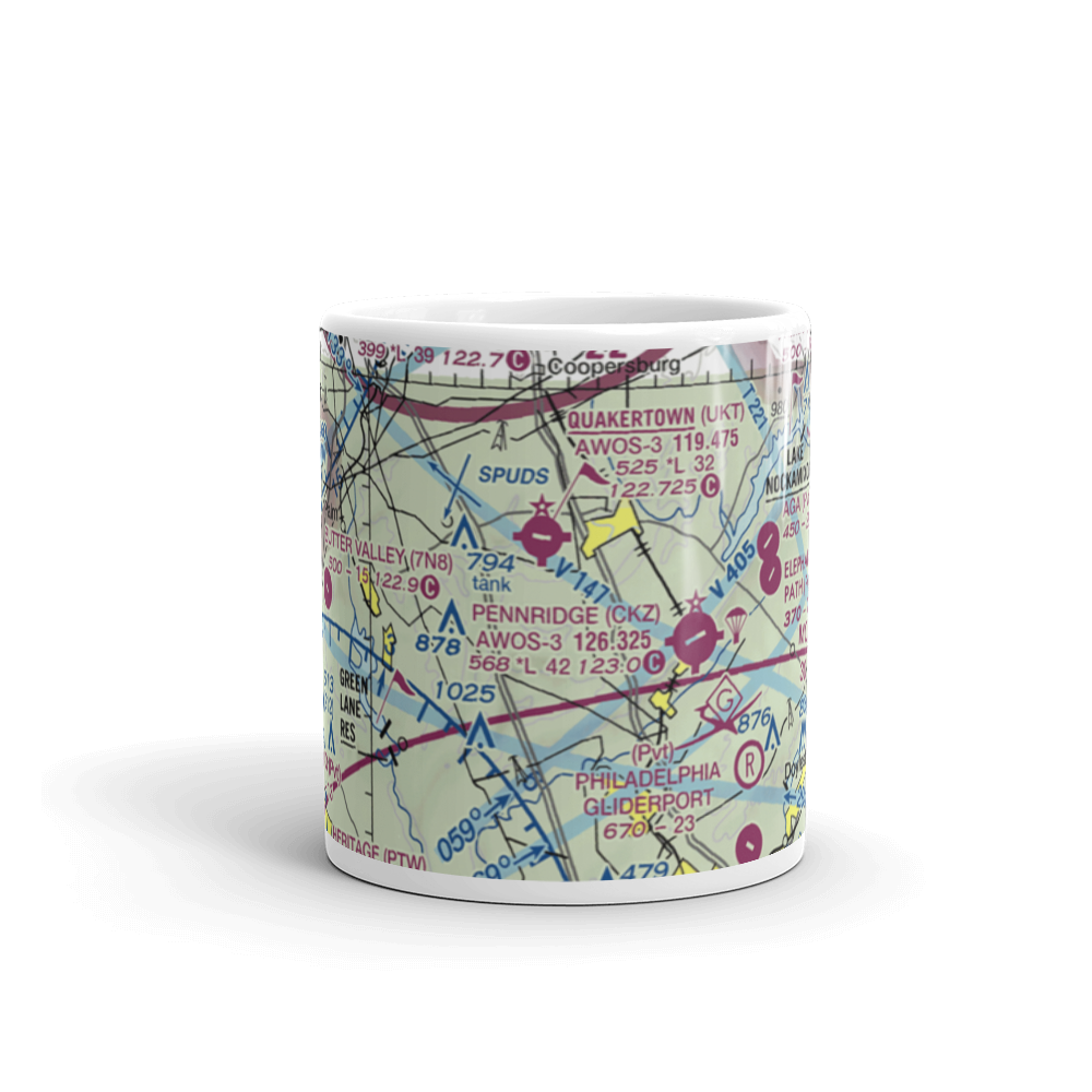 Wicker & Wings Aerodrome (1PS9) VFR Sectional  Mug 