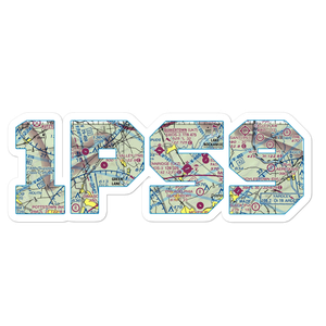 Wicker & Wings Aerodrome (1PS9) VFR Sectional Sticker