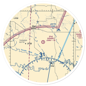 Dorsey Ranch Airport (1SD0) VFR Sectional Sticker (30 mile)