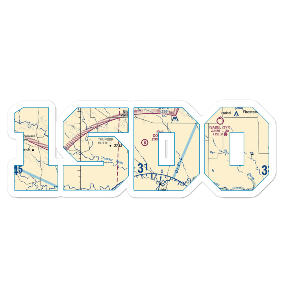 Dorsey Ranch Airport (1SD0) VFR Sectional Sticker 