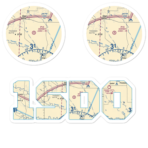 Dorsey Ranch Airport (1SD0) VFR Sectional Sticker Pack