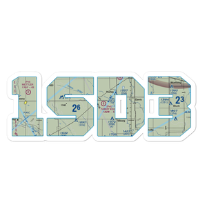 Turkey Ridge Airport (1SD3) VFR Sectional Sticker