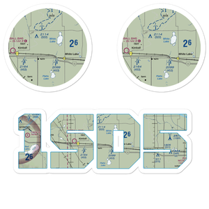 Drake Farm Airport (1SD5) VFR Sectional Sticker Pack