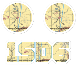Bogner No Ii Airport (1SD6) VFR Sectional Sticker Pack
