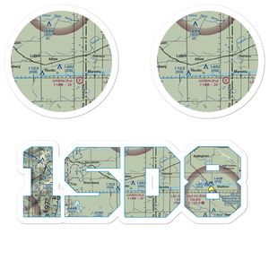 Tribitt Airport (1SD8) VFR Sectional Sticker Pack