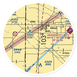 Two Leggs Airport (1TA5) VFR Sectional Sticker (20 mile)