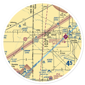 Two Leggs Airport (1TA5) VFR Sectional Sticker (30 mile)