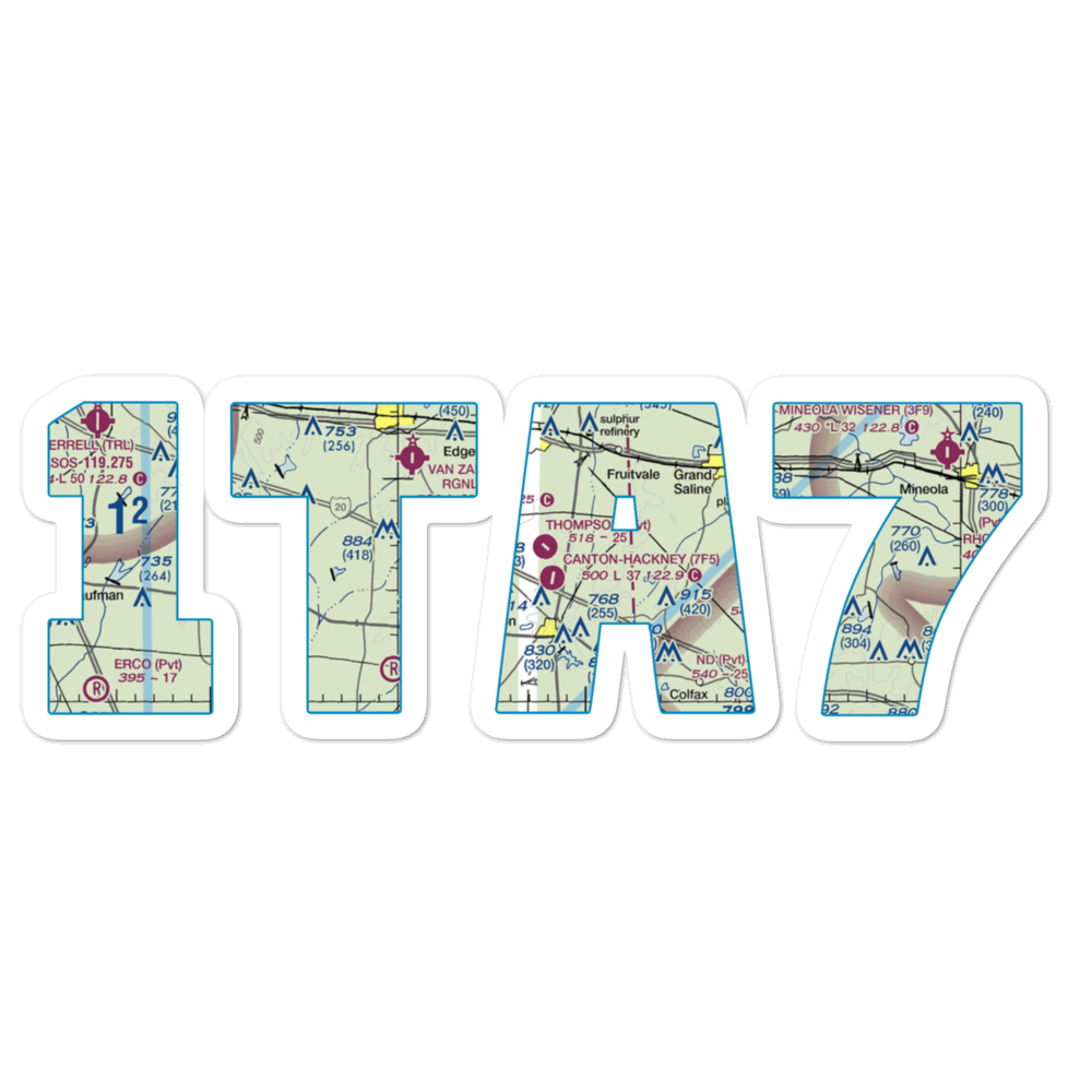 Thompson Field (1TA7) VFR Sectional Sticker 