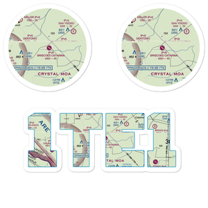 Briscoes Catarina Ranch Airport (1TE1) VFR Sectional Sticker Pack