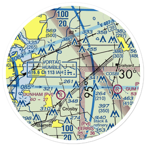Flying F Ranch Airport (1TE2) VFR Sectional Sticker (20 mile)