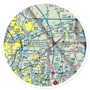 Flying F Ranch Airport (1TE2) VFR Sectional Sticker (30 mile)