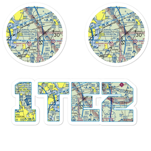 Flying F Ranch Airport (1TE2) VFR Sectional Sticker Pack