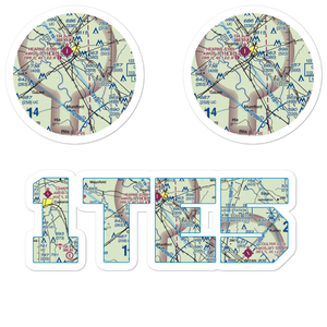 Corpora Airport (1TE5) VFR Sectional Sticker Pack