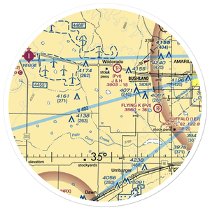Moore Airport (1TE6) VFR Sectional Sticker (30 mile)