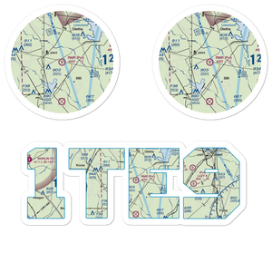 Rmr Ranch Airport (1TE9) VFR Sectional Sticker Pack