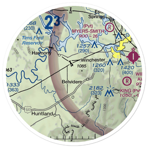 Wagner Field (1TN3) VFR Sectional Sticker (20 mile)