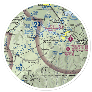 Wagner Field (1TN3) VFR Sectional Sticker (30 mile)
