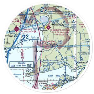 Eagle Air Airport (1TS0) VFR Sectional Sticker (30 mile)