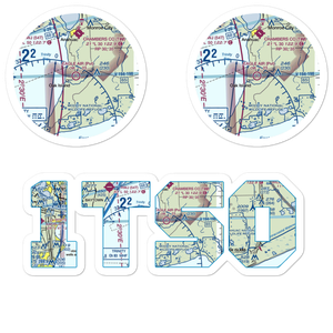 Eagle Air Airport (1TS0) VFR Sectional Sticker Pack