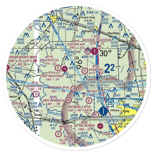 Laas Farm Airport (1TS1) VFR Sectional Sticker (30 mile)