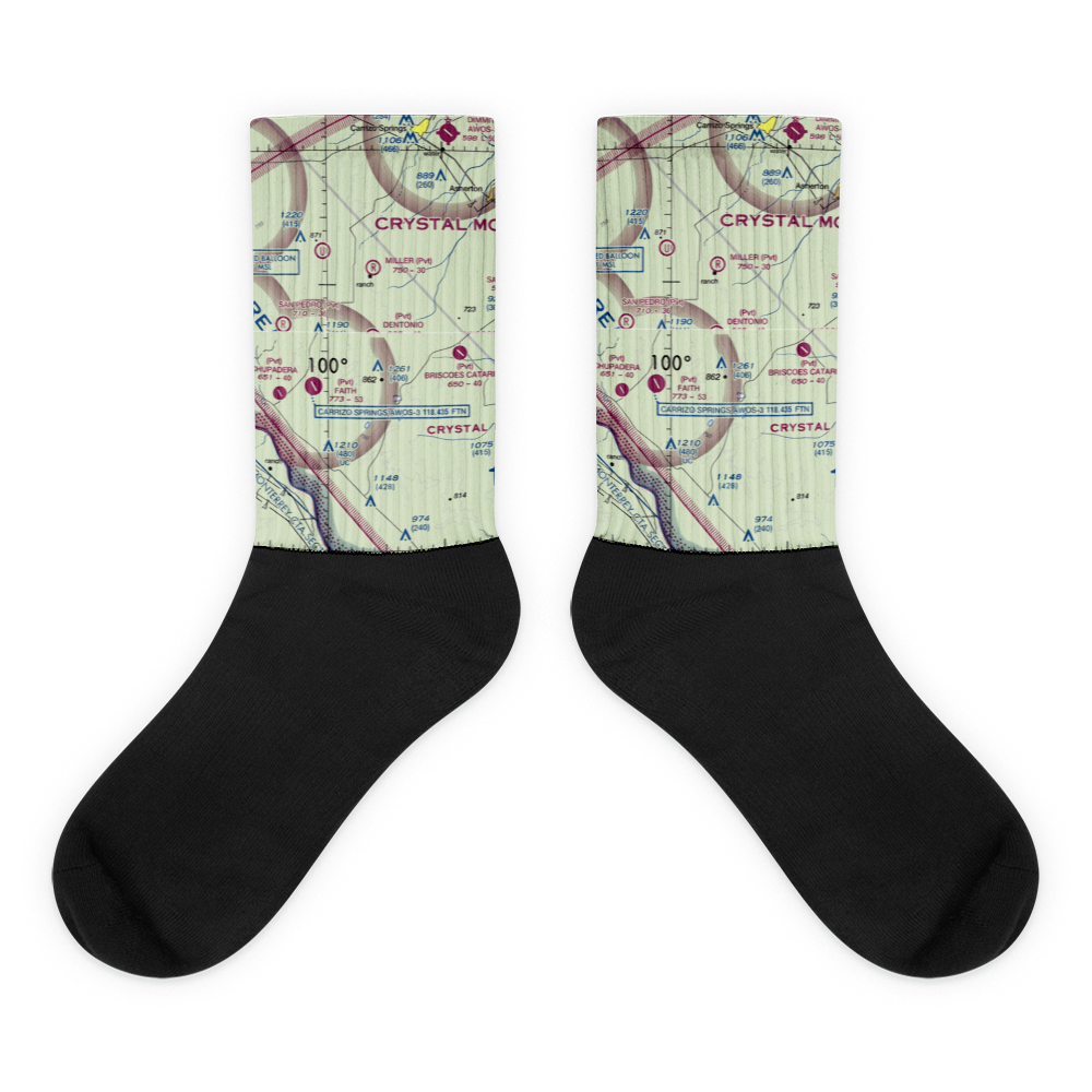 Dentonio Ranch Airport (1TS6) VFR Sectional Socks 