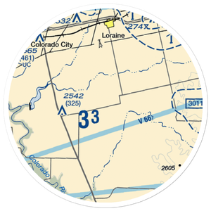 Landers Ranch Airport (1TS8) VFR Sectional Sticker (20 mile)