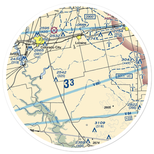 Landers Ranch Airport (1TS8) VFR Sectional Sticker (30 mile)