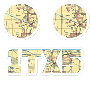Laney Farm Airport (1TX5) VFR Sectional Sticker Pack