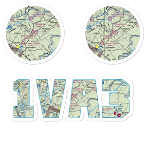 Tye River Airport (1VA3) VFR Sectional Sticker Pack