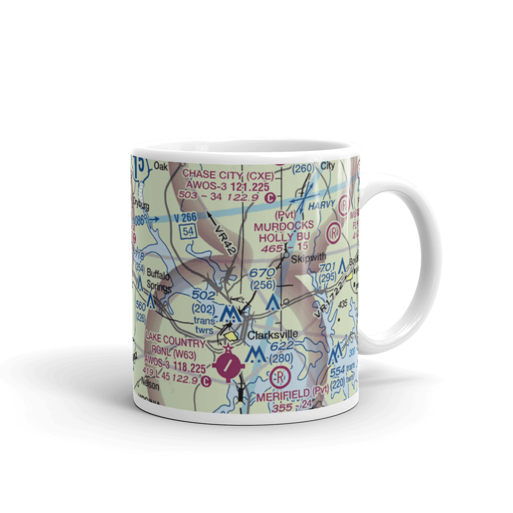 Aaron Penston Field (1VA7) VFR Sectional  Mug 