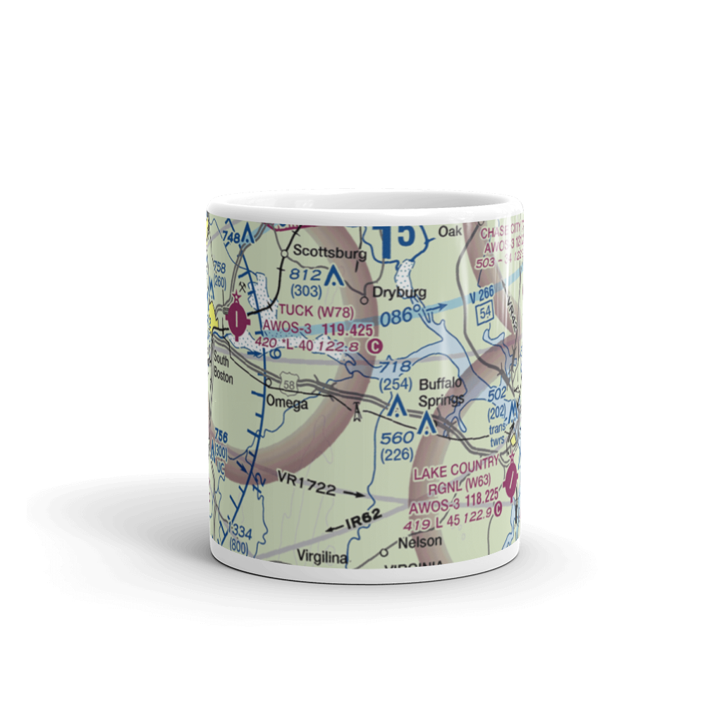 Aaron Penston Field (1VA7) VFR Sectional  Mug 