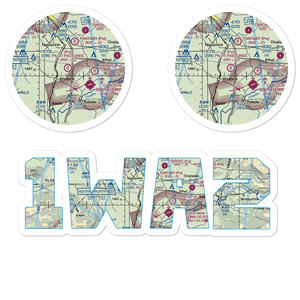 Pilot's Pastures Airport (1WA2) VFR Sectional Sticker Pack