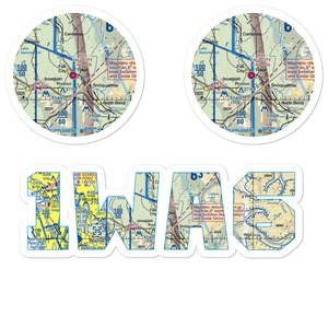 Fall City Airport (1WA6) VFR Sectional Sticker Pack