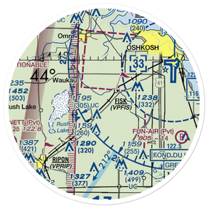 Williams Airport (1WI1) VFR Sectional Sticker (20 mile)