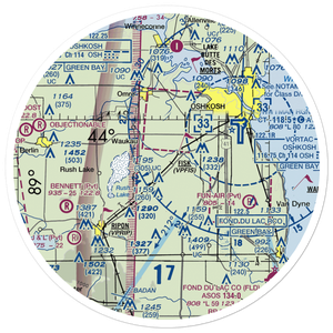 Williams Airport (1WI1) VFR Sectional Sticker (30 mile)