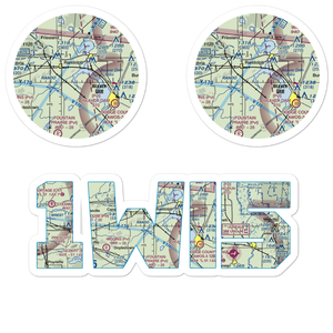 Beaver Dam Lake Seaplane Base (1WI5) VFR Sectional Sticker Pack