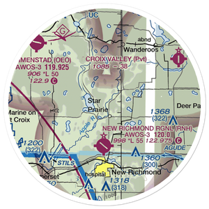 Danielson Field Airport (1WN3) VFR Sectional Sticker (20 mile)