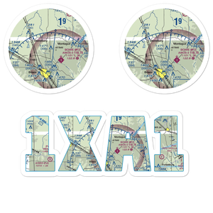 Sky Acres Airport (1XA1) VFR Sectional Sticker Pack