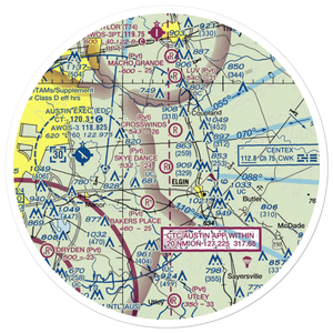 Skye Dance Airport (1XS2) VFR Sectional Sticker (30 mile)