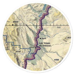 Heath Canyon Airport (1XS7) VFR Sectional Sticker (20 mile)