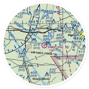 Pratt Airport (20FD) VFR Sectional Sticker (20 mile)