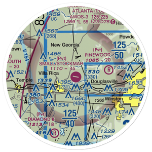 Earl L. Small Jr. Field/Stockmar Airport (20GA) VFR Sectional Sticker (20 mile)
