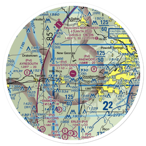 Earl L. Small Jr. Field/Stockmar Airport (20GA) VFR Sectional Sticker (30 mile)