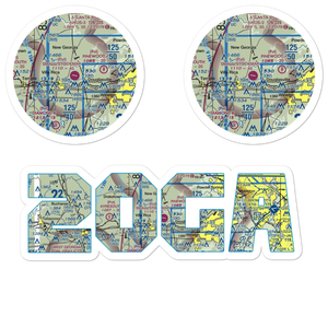 Earl L. Small Jr. Field/Stockmar Airport (20GA) VFR Sectional Sticker Pack