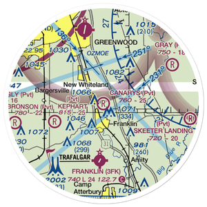 Canary's Airport (20IN) VFR Sectional Sticker (20 mile)
