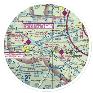 Stafford Airport (20NY) VFR Sectional Sticker (30 mile)